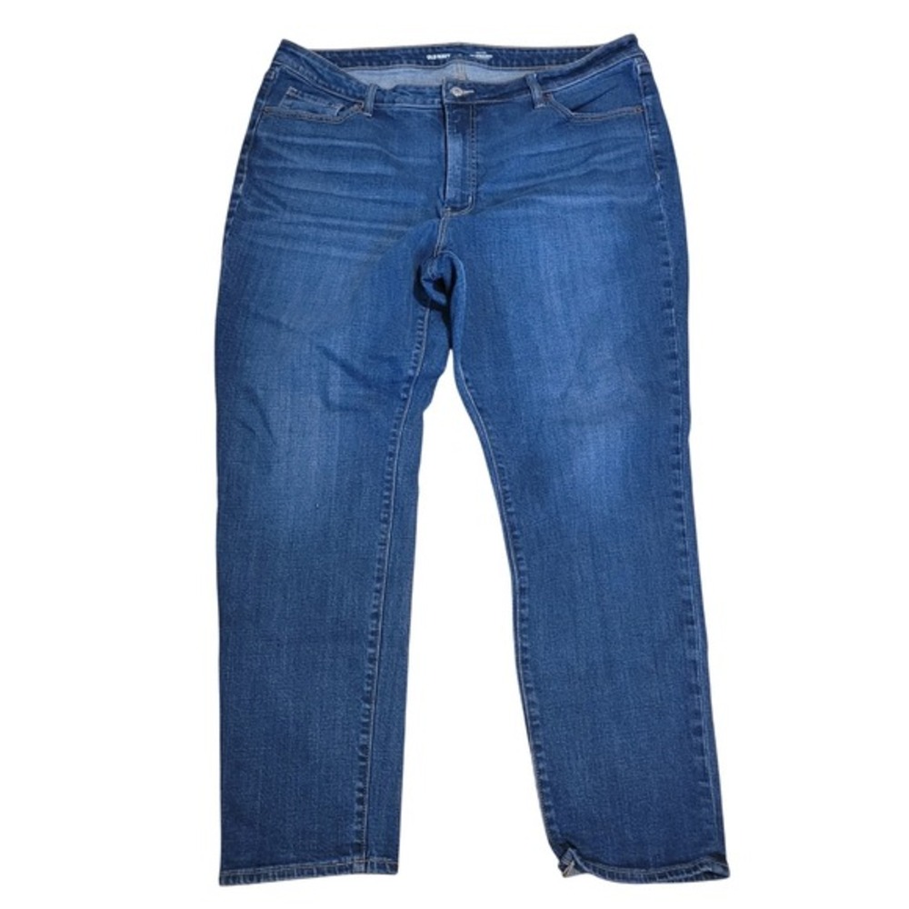 Old Navy OG Straight Jeans Womens 18 Blue High Rise